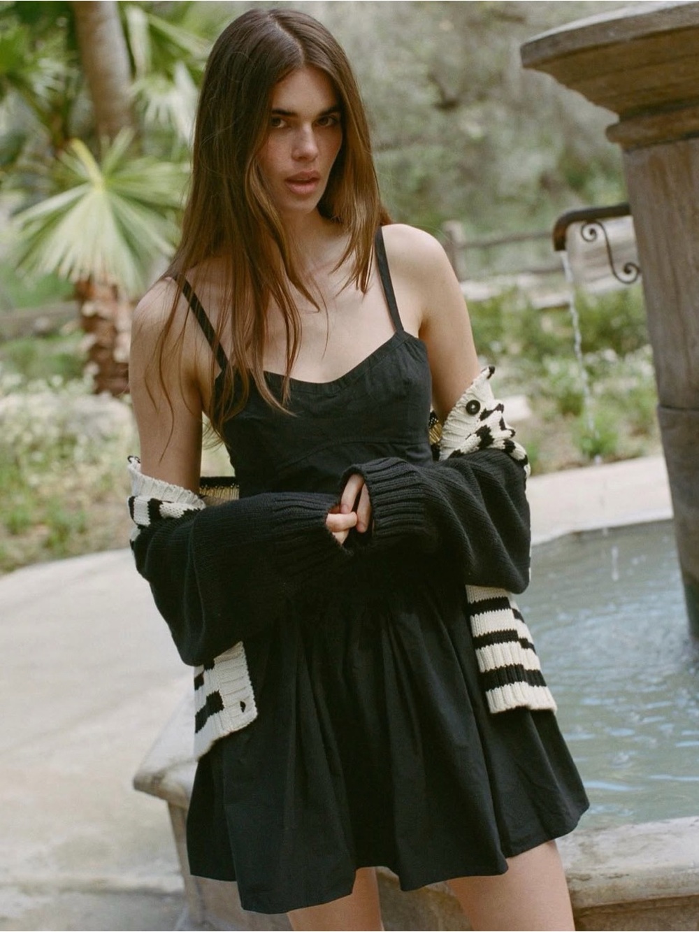 NWOT Ciao Lucia Nadja Dress Black Drop Waist